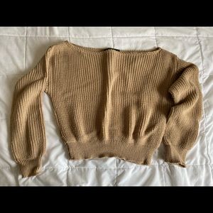 Cutest off the shoulder cropped sweater